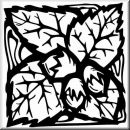 Aufkleber Rectangle Floral Designs 014
