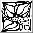 Aufkleber Rectangle Floral Designs 020