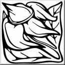 Aufkleber Rectangle Floral Designs 029