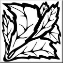 Aufkleber Rectangle Floral Designs 035