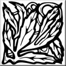 Aufkleber Rectangle Floral Designs 036