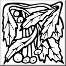 Aufkleber Rectangle Floral Designs 046