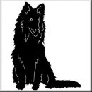 Aufkleber Hund Collie Rough 2