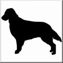 Aufkleber Hund Flat Coated Retriever 2