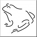 Folienaufkleber Tiermotiv Frosch 01