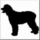 Aufkleber Hund Irish Water Spaniel