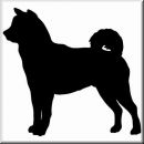 Aufkleber Hund Shiba Inu