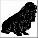 Aufkleber Hund Sussex Spaniel