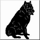 Aufkleber Hund Laekenois