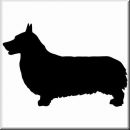 Aufkleber Hund Pembroke Welsh Corgi
