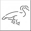 Folienaufkleber Tiermotiv Ente 04