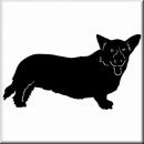 Aufkleber Hund Welsh Corgi Cardigan