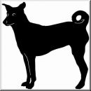 Aufkleber Hund Basenji 2