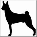 Aufkleber Hund Basenji 3