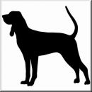 Aufkleber Hund Black And Tan Coonhound