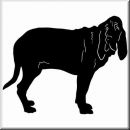 Aufkleber Hund Bloodhound