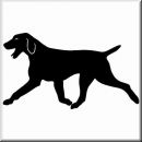 Aufkleber Hund Blue Tick
