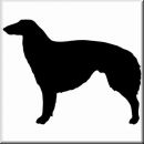 Aufkleber Hund Borzoi 3