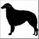 Aufkleber Hund Borzoi Kobold