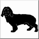 Aufkleber Hund Tawny Brittany Basset