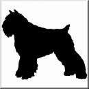 Aufkleber Hund Bouvier des Flandres
