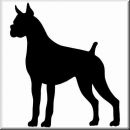 Aufkleber Hund Boxer 2