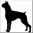 Aufkleber Hund Boxer 44
