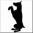 Aufkleber Hund Dobermann 2