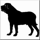 Aufkleber Hund Mastiff