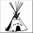 Aufkleber Western Stuff 13 Indianerzelt