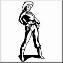 Aufkleber Western Ladies 06