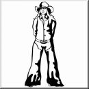 Aufkleber Western Ladies 10