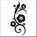 Folienaufkleber Floral Designs II 058