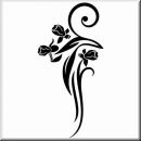 Folienaufkleber Floral Designs II 070