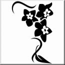Folienaufkleber Floral Designs II 075