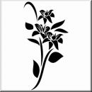 Folienaufkleber Floral Designs II 078