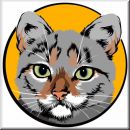 Aufkleber Katze