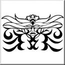 Aufkleber Maskenmotiv 007