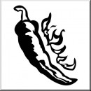 Folienaufkleber Scharfe Peperoni