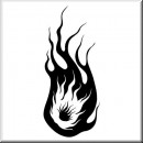 Folienaufkleber Tribal Flammen 21