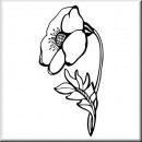 Folienaufkleber Pflanzenmotiv Blume 02