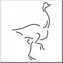 Folienaufkleber Tiermotiv Gans 02