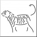 Folienaufkleber Tiermotiv Tiger 01