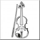 Folien Aufkleber Geige 01