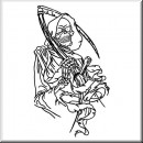 Folienaufkleber Sensenmann 02