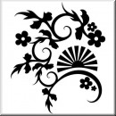 Folienaufkleber Chinese Floral Designs 02