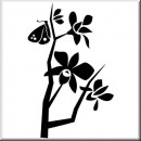 Folienaufkleber Chinese Floral Designs 91