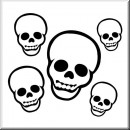 Folienaufkleber Tribal 5 Schdel