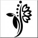 Folienaufkleber Floral Designs I 004