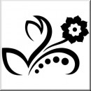 Folienaufkleber Floral Designs I 079